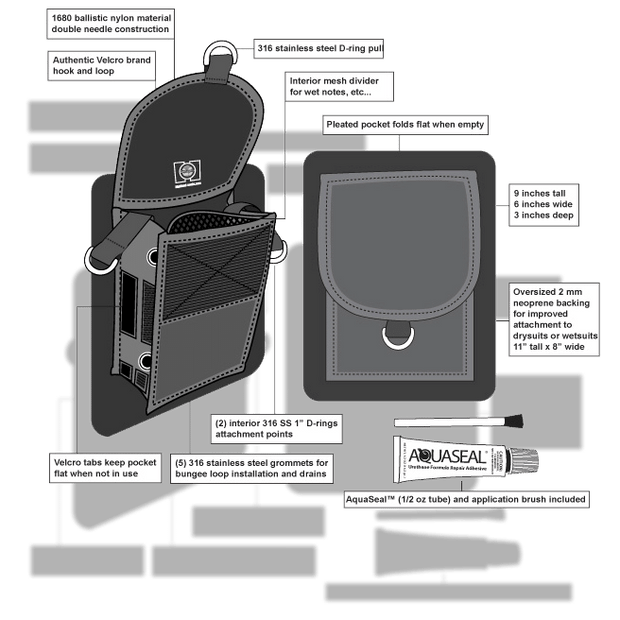 GLUE ON THIGH POCKET