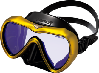 GULL - GULL VADER ヴェイダーUV420 Gull Vader Black Silicone Dive Mask UV420 Lens, Low Volume