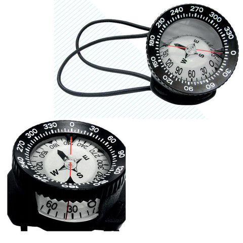 Scuba Navigation Class Compass Example Highland Nav-Pro Bungee Compass