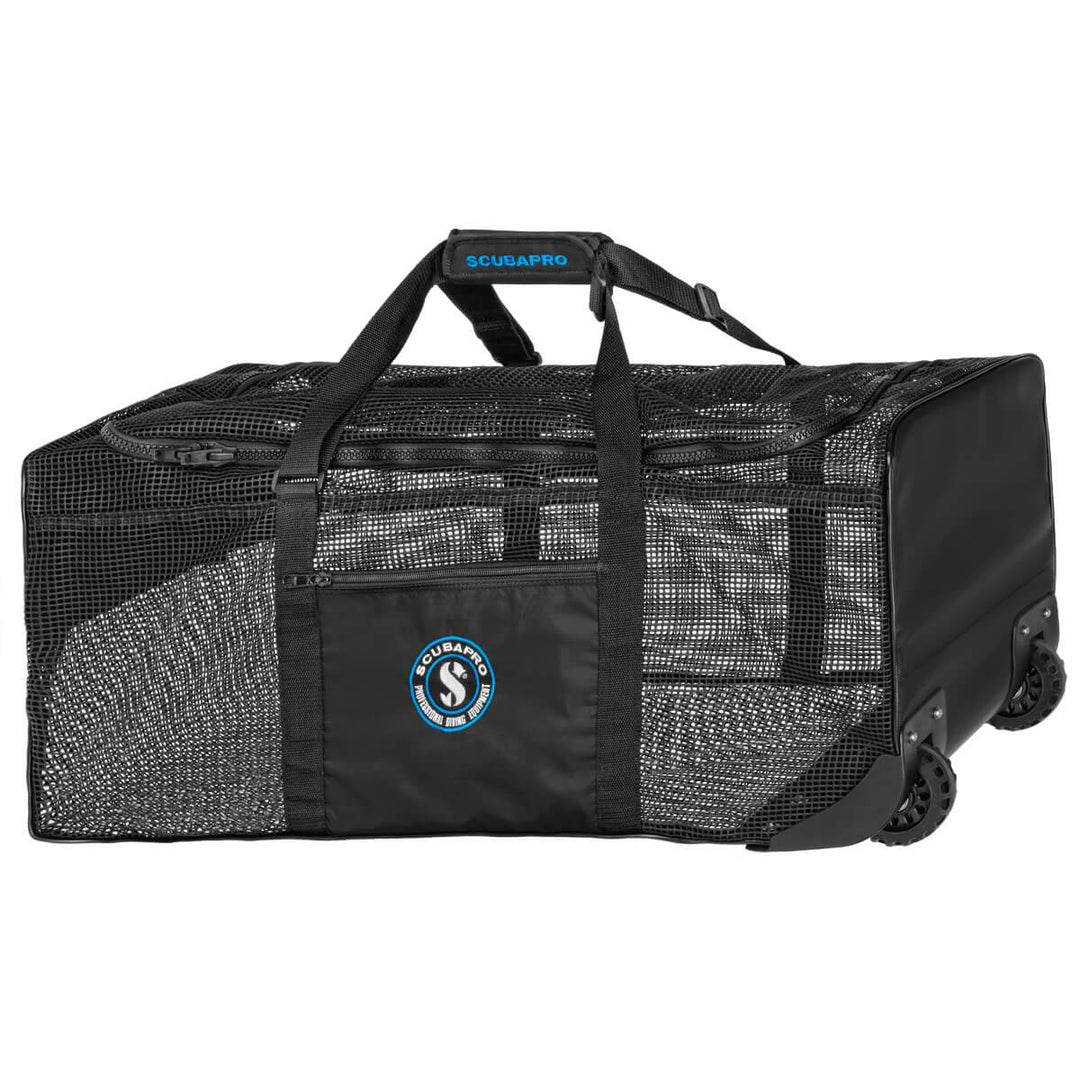 Travel Wheeled Snorkeling Mesh Duffel Rolling 2024 Scuba Diving Gear Bag