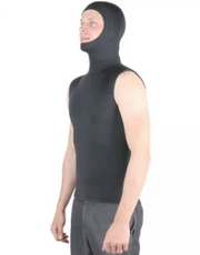Unisex Black Hooded Vest 2mm